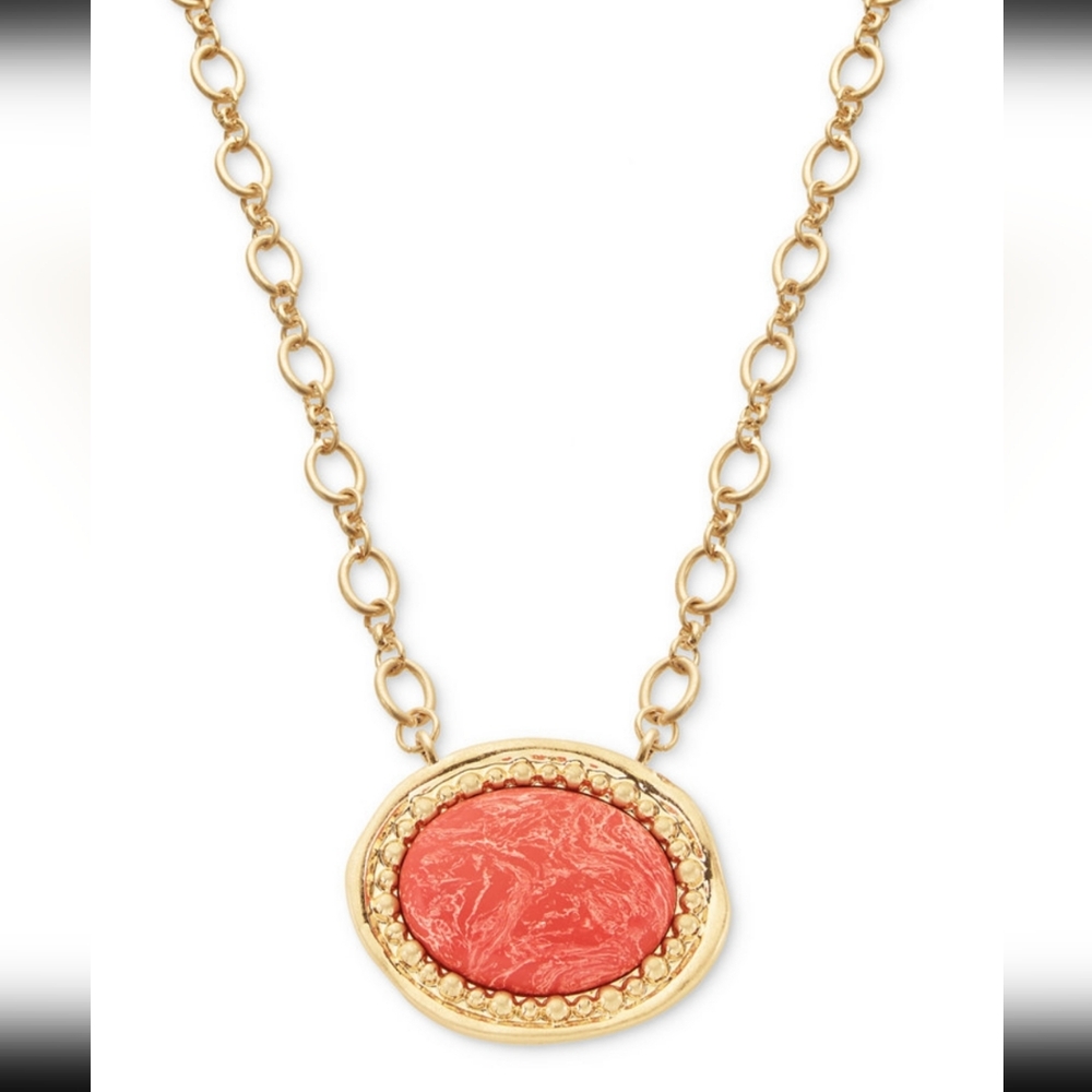 STYLE & CO FRAMED OVAL.NECKLACE NWT